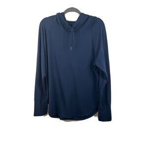 Athletic Womens Blue Pullover Size XL w/Hoodie
